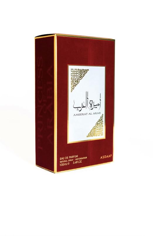 Lattafa Asdaaf Ameerat Al Arab Eau de Parfum Spray for Women, 3.4 Ounce